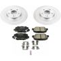 PowerStop CRK6976 Genuine Geomet Coated Rotor and Low-Dust Ceramic Brake Pad Kit