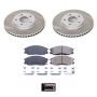 PowerStop SC5250 Semi-Coated Rotor and Low-Dust Ceramic Brake Pad Kit
