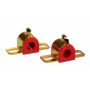 Prothane Universal 90 Deg Greasable Sway Bar Bushings - 7/8in - Type B Bracket - Red