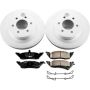 PowerStop CRK2137 Genuine Geomet Coated Rotor and Low-Dust Ceramic Brake Pad Kit