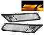 SPYDER 5077219 Xtune Porsche 911 997 05-07 Side Marker Light Amber LED Clear SML-ON-P99705-AMLED-C