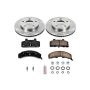PowerStop KOE1487 OE Stock Replacement Low-Dust Ceramic Brake Pad and Rotor Kit
