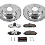 PowerStop K4810-26 Z26 Street Performance Ceramic Brake Pad and Drilled & Slotted Rotor Kit