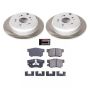 PowerStop SC206 Semi-Coated Rotor and Low-Dust Ceramic Brake Pad Kit