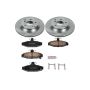PowerStop KOE1523 OE Stock Replacement Low-Dust Ceramic Brake Pad and Rotor Kit