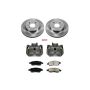 PowerStop KCOE6096 OE Stock Replacement Low-Dust Ceramic Brake Pad, Rotor and Caliper Kit