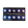 NRG M-Style Fender Washer Kit (TI Series) M6 Bolts For Plastic (TI Brn Wshr/Silver Scrw) - Set of 10