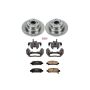 PowerStop KCOE449 OE Stock Replacement Low-Dust Ceramic Brake Pad, Rotor and Caliper Kit