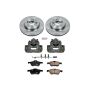 PowerStop KCOE5780 OE Stock Replacement Low-Dust Ceramic Brake Pad, Rotor and Caliper Kit