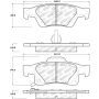 Stoptech 305.14980 Street Select Brake Pads w/Hardware - Rear