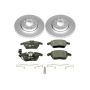 PowerStop ESK4623 Genuine Geomet Coated Rotors, ECE-R90 Brake Pads + Hardware Kit