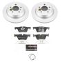 PowerStop ESK6852 Genuine Geomet Coated Rotors, ECE-R90 Brake Pads + Hardware Kit