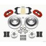 Wilwood 140-12276-R Narrow Superlite 6R Front Hub & 1PC Rtr Kit 12.88in-Red WWE ProSpindle