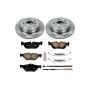 PowerStop KOE5980 OE Stock Replacement Low-Dust Ceramic Brake Pad and Rotor Kit