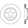 Stoptech 128.62127R Sport Cross Drilled Brake Rotor - Front Left
