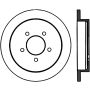 StopTech Power Slot 01-03 Ford F150 5 Lug Rear Left Slotted CRYO Rotor