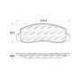 Stoptech 309.10690 Sport Brake Pads w/Shims and Hardware