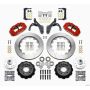 Wilwood 140-12465-R Narrow Superlite 6R Front Hub Kit 14.00in Red 59-64 Chevy Impala / 63-64 Corvette