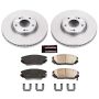 PowerStop CRK4646 Genuine Geomet Coated Rotor and Low-Dust Ceramic Brake Pad Kit