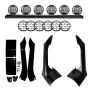 KC HiLiTES 97062 18-21 Jeep JL/JT 50in. Overhead Xross Bar Kit w/(6) SlimLite LED Lights 300W - Black