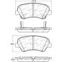 Stoptech 308.15430 Street Brake Pads - Front