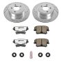 PowerStop K1720-26 Z26 Street Performance Ceramic Brake Pad and Drilled & Slotted Rotor Kit