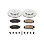 PowerStop KOE2276 OE Stock Replacement Low-Dust Ceramic Brake Pad and Rotor Kit