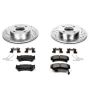 PowerStop K1172 Z23 Daily Driver Carbon-Fiber Ceramic Brake Pad and Drilled & Slotted Rotor Kit