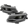 SPYDER 5087331 Projector Headlights - Sequential Turn Signal - Black