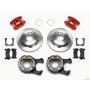 Wilwood 140-13025-R D154 P/S Park Brake Kit Red 12 Bolt 2.81in Offset Staggered Shock