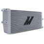 Mishimoto MMOC-OO-17SL Heavy-Duty Oil Cooler - 17in. Opposite-Side Outlets - Silver