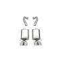 CORSA Performance 21077 Corsa 06-13 Chevy Corvette C6 Z06 7.0L / 09-13 ZR1 6.2L Polished AxleBack Exhaust w/4.5in Twin Tips