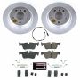 PowerStop CRK8111 Genuine Geomet Coated Rotor and Carbon-Fiber Ceramic Brake Pad Kit