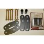 Rugged Ridge 18265.19 HD Rear Leaf Spring Shackles 1-In Lift 87-95 Jeep Wrangler YJ