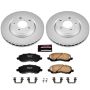 PowerStop CRK3032 Genuine Geomet Coated Rotor and Low-Dust Ceramic Brake Pad Kit