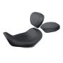 Mustang Motorcycle 79800 Mustang 06-17 Harley Dyna Wide Tripper Solo Seat w/Driver Backrest - Black