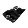 Top Street Performance 87551BK TSP Oldsmobile Big Block V8 Dual Plane Air Gap Black Aluminum Intake Manifold