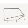 Rampage 89699 1987-1995 Jeep Wrangler(YJ) Window Frame Only - Black