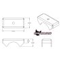 Camburg CAM-020050 Leaf Spring Axle Perches (3.5in. OD tube) (pair)