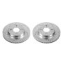 PowerStop JBR1539XPR PowerStop Evolution Performance Drilled, Slotted & Plated Brake Rotor Pair