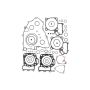 Vertex Pistons 808883 Vertex Gaskets 13-21 Kawasaki KVF750 Brute Force Complete Gasket Kit