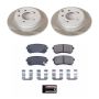 PowerStop SC6936 Semi-Coated Rotor and Low-Dust Ceramic Brake Pad Kit