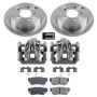PowerStop KCOE5209 OE Stock Replacement Low-Dust Ceramic Brake Pad, Rotor and Caliper Kit