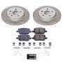 PowerStop SC7289 Semi-Coated Rotor and Low-Dust Ceramic Brake Pad Kit