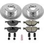PowerStop K7162 Z23 Daily Driver Carbon-Fiber Ceramic Brake Pad and Drilled & Slotted Rotor Kit
