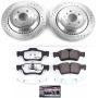 PowerStop K6708-26 Z26 Street Performance Ceramic Brake Pad and Drilled & Slotted Rotor Kit
