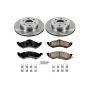 PowerStop KOE2138 OE Stock Replacement Low-Dust Ceramic Brake Pad and Rotor Kit