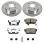 PowerStop K1243-26 Z26 Street Performance Ceramic Brake Pad and Drilled & Slotted Rotor Kit