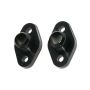MEZIERE MEZWP8112ANS SBC #12 Water Pump Port Adapters - Black (2pk)