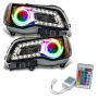 Oracle Lighting 7729-504 SMD Pre-Assembled Headlights, Non-HID, Black Bezel, ColorSHIFT(tm) - Simple